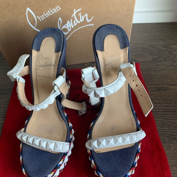 SOLD‼️‼️ Christian Louboutin Wedges Size 38 - Picture 4 of 5